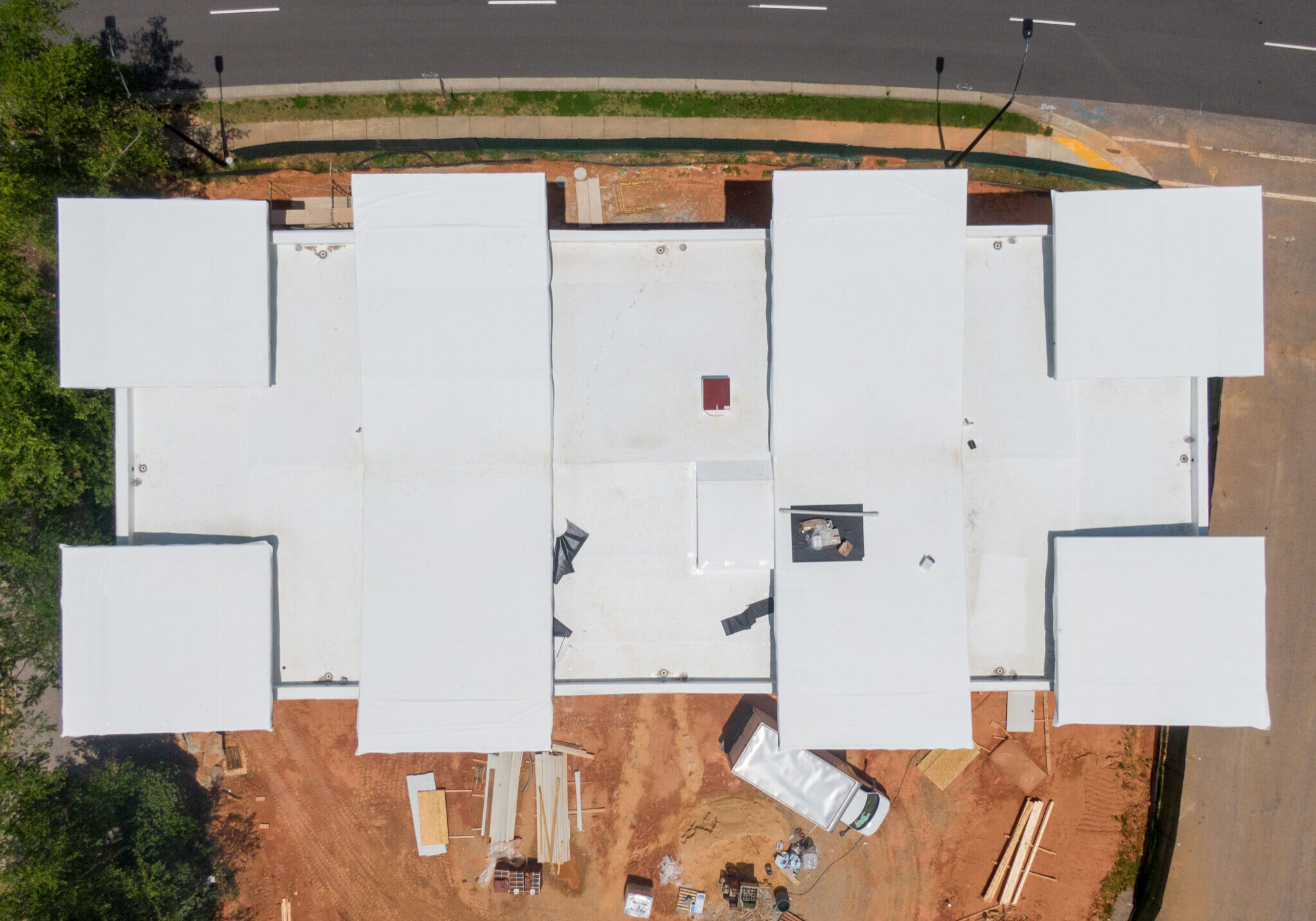 New commercial roof installation in Massachusetts New commercial roof installation in Massachusetts